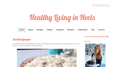 Desktop Screenshot of healthylivinginheels.com